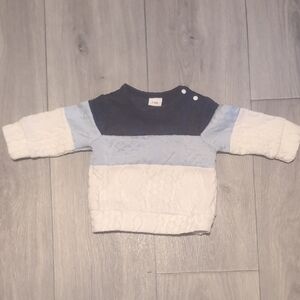 Baby Boy  Sweater Top - Blue & White